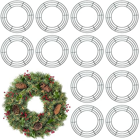 Patelai 12-Piece Metal Wreath Frame for Decor