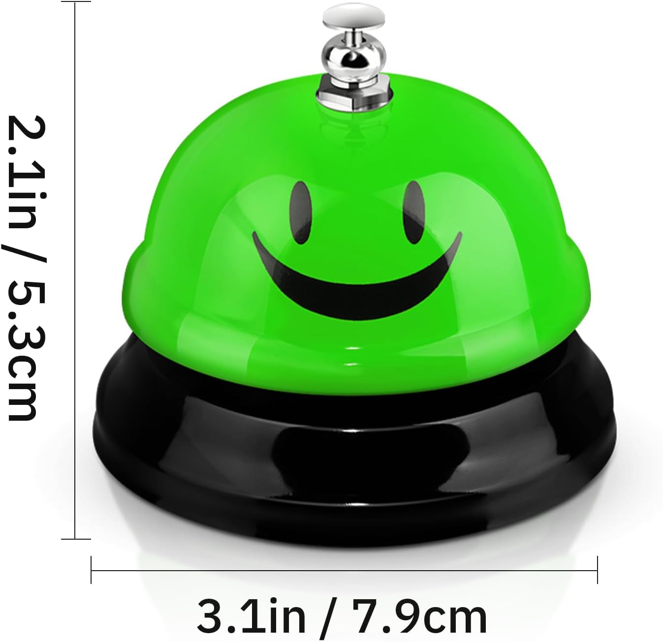 Hotop 3 Pcs Desk Bell with Smile Face Design