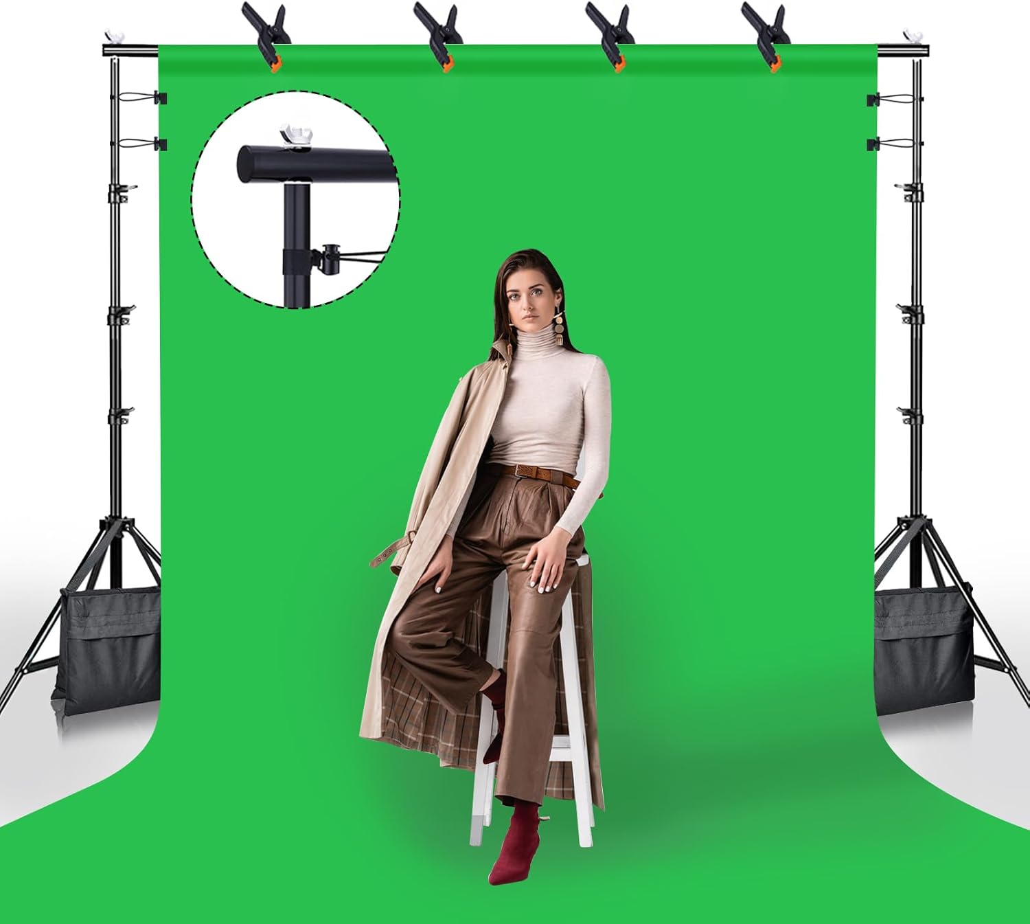 BEIYANG 85 x 10 FT Photo Backdrop Stand Kit