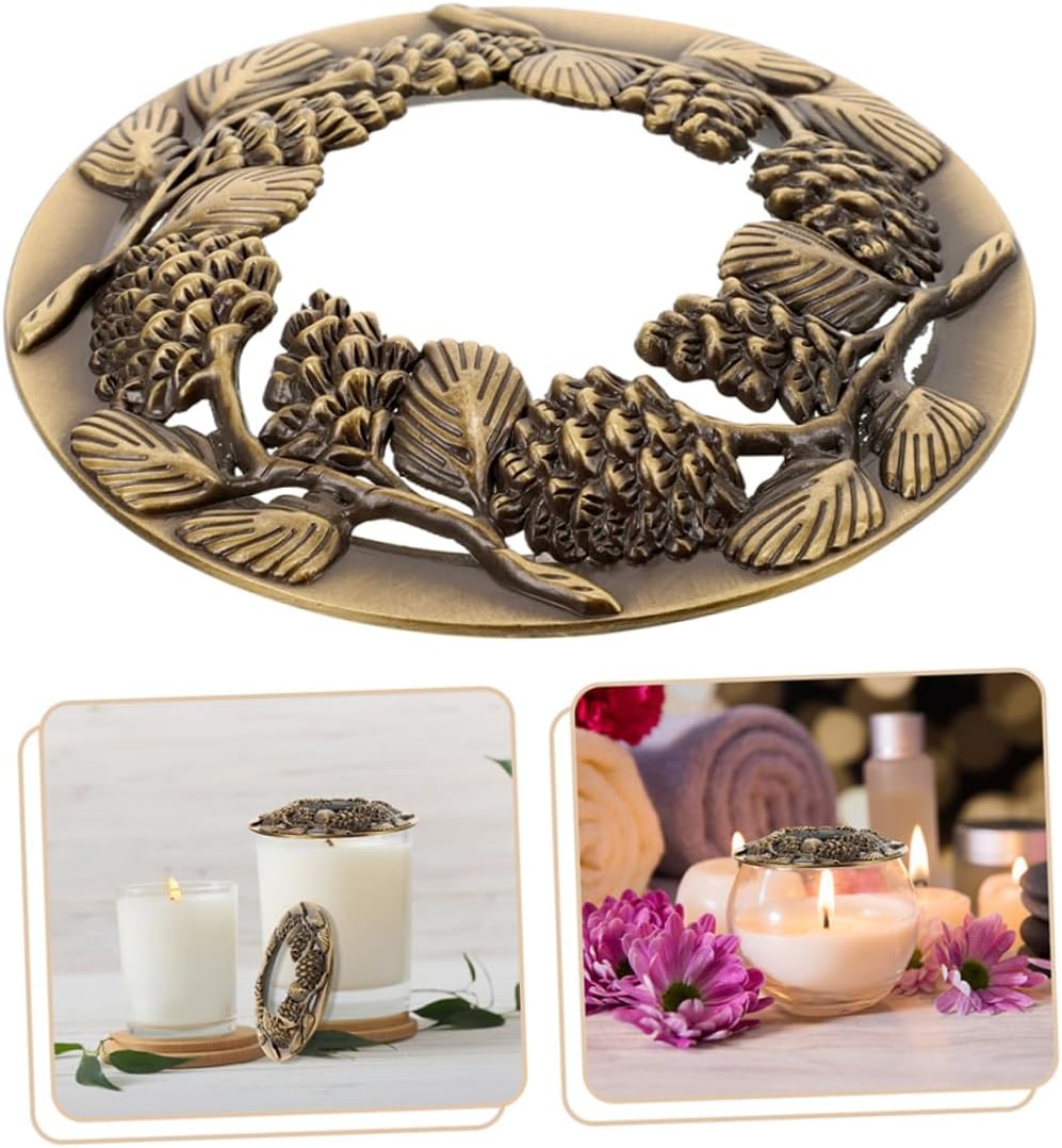 NUOBESTY 2pcs Hollow Aroma Lid Covers for Candles