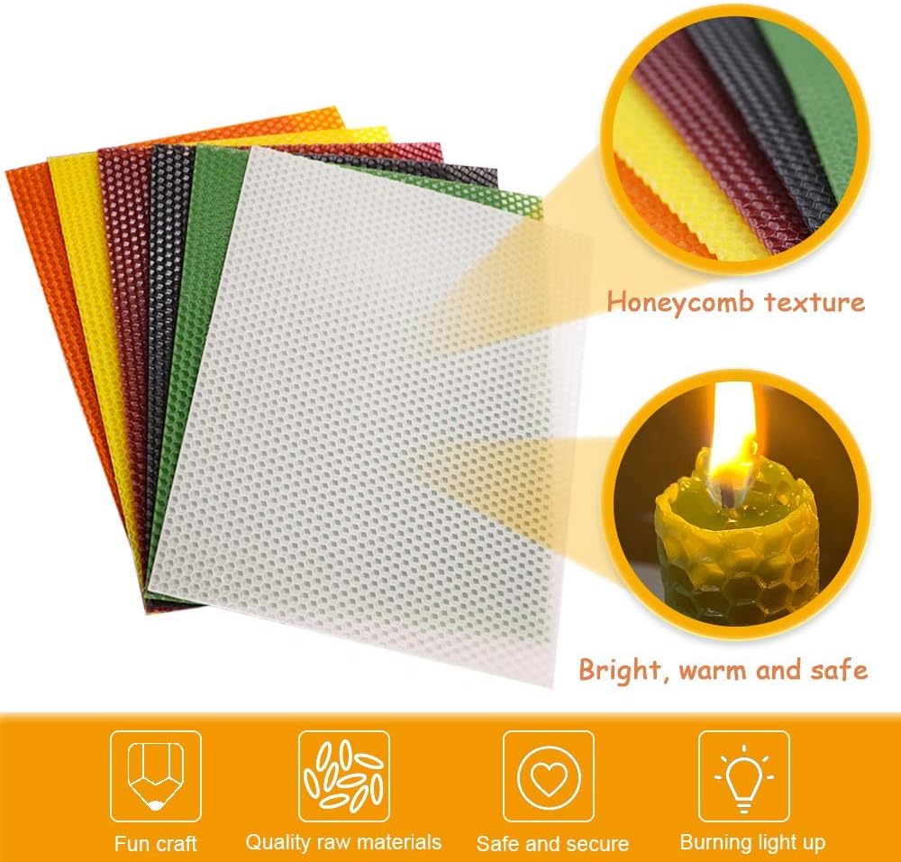 Tafuero Beeswax Candle Making Kit 12pcs Natural 10 x 8