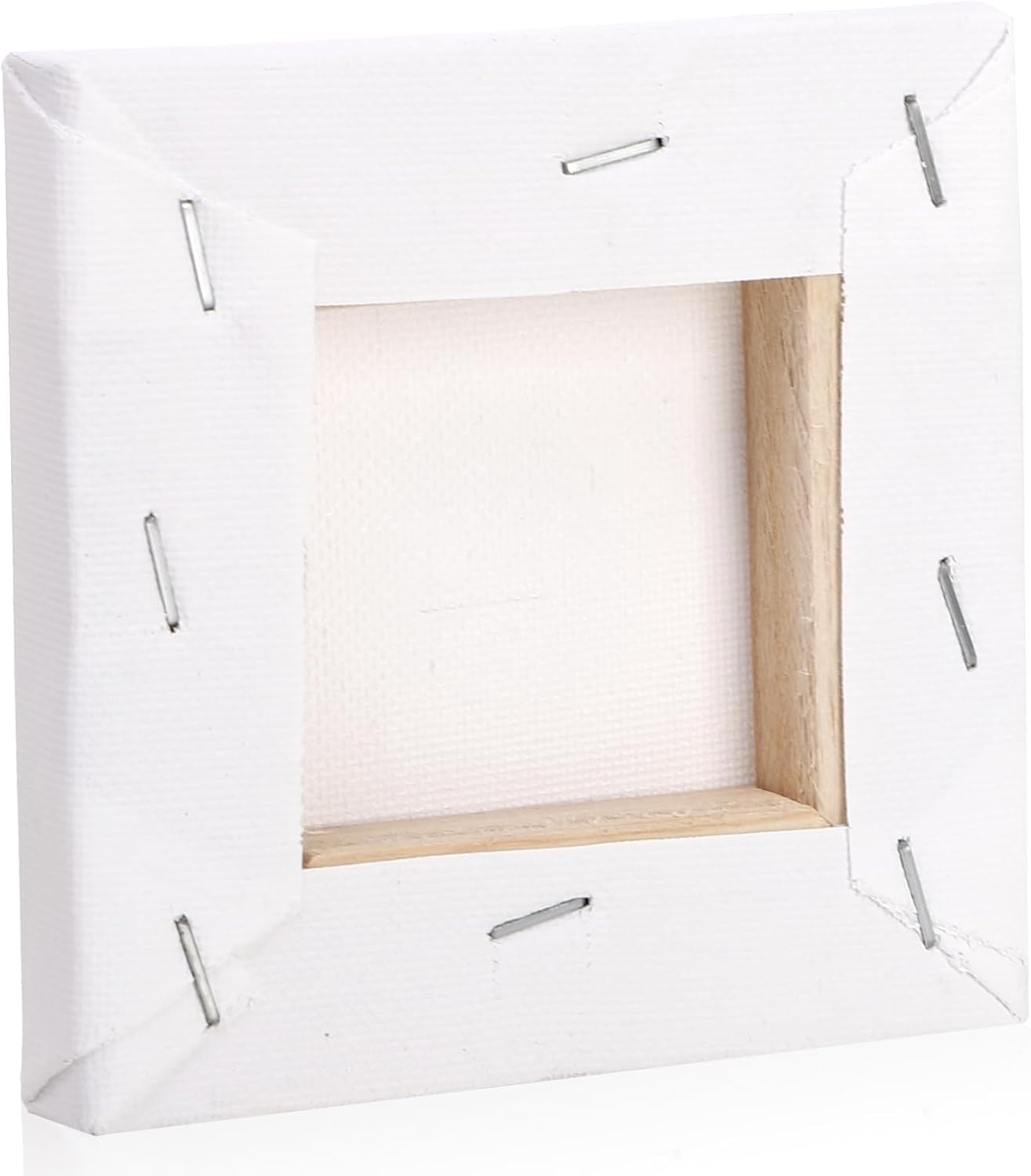 Tosnail 24 Pack 4x4 Mini Canvas and Easel Set
