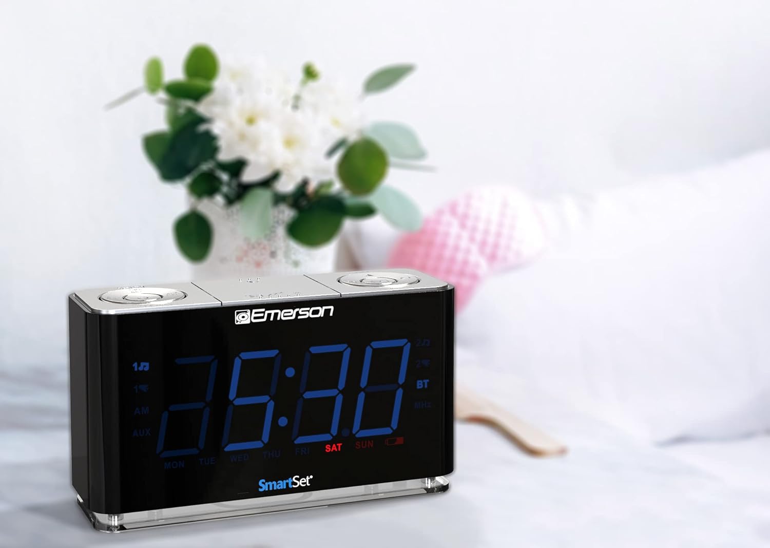 Emerson CKS1507 Smartset Radio Alarm Clock Black