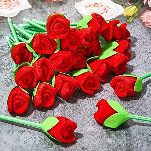 Zonon Valentines Day Rose Design Pens Set of 24