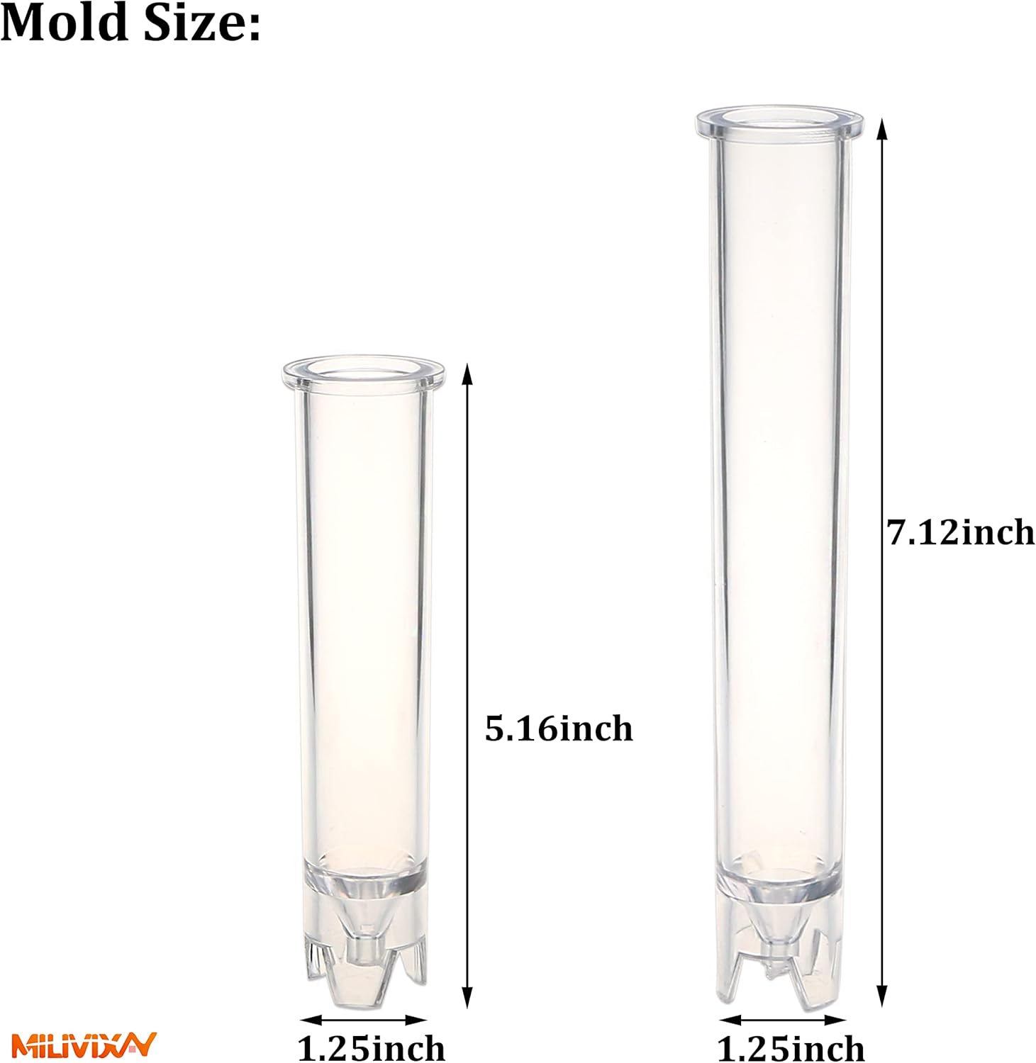 MILIVIXAY 2PCS Taper Candle Molds Set