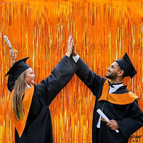 Orange Streamers Pack of 2 Basketball Party Backdrop