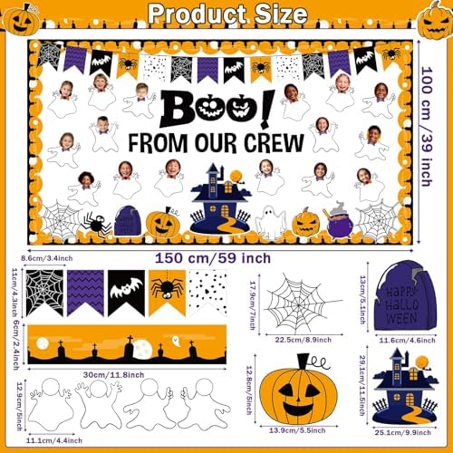 Halloween Ghost Bulletin Board Set for Classroom Decorations