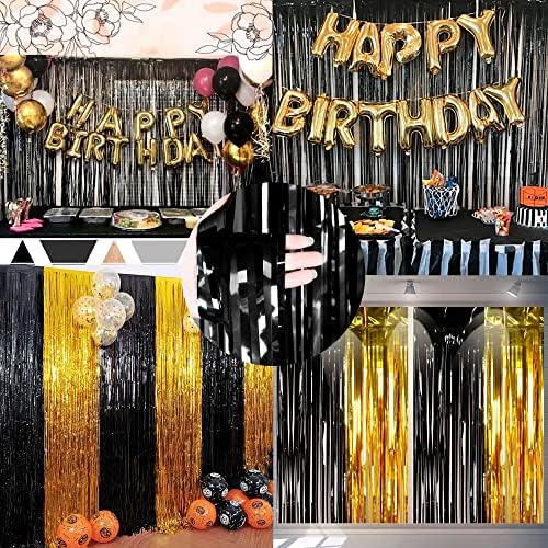 Dazzle Bright 2 Pack Black Backdrop Curtains