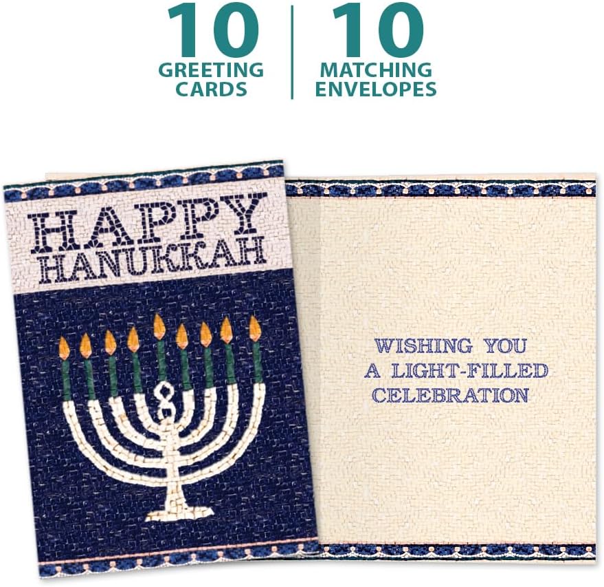 Tree-Free Greetings Hanukkah Greeting Card 10 Pack