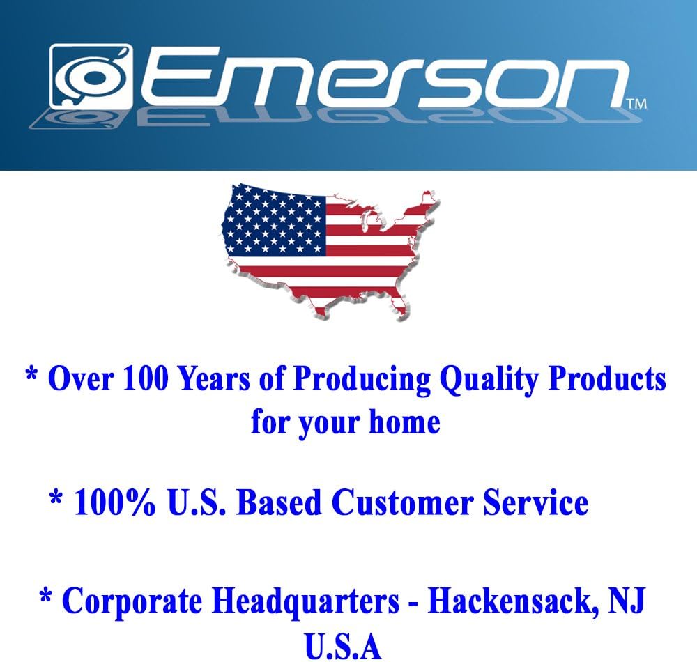Emerson Smartset Alarm Clock Radio with Bluetooth Speaker and USB Port
