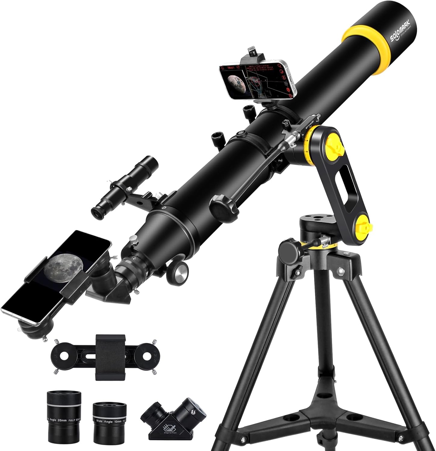 SOLOMARK 90mm Telescope with 1000mm Focal Length
