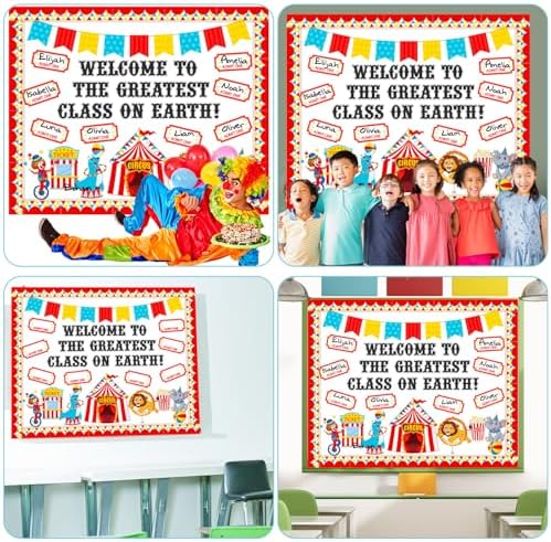Funrous Carnival Bulletin Board Set Welcome to the Greatest Class on Earth
