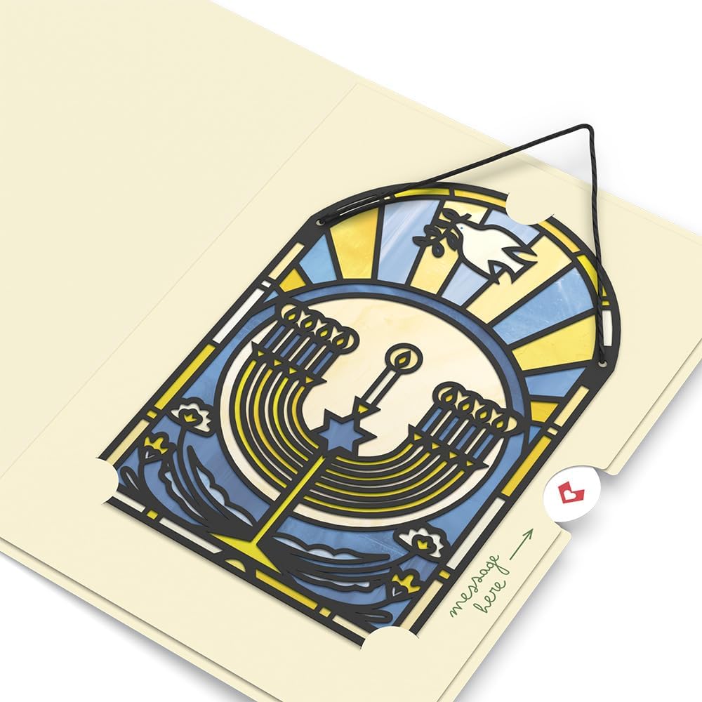 Lovepop Hanukkah Suncatcher Greeting Card