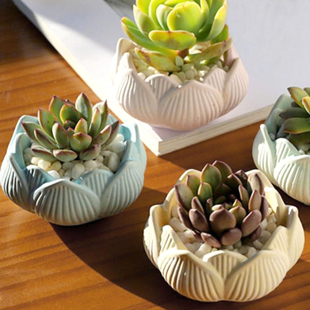 3D Lotus Candle Holder Silicone Mold for Crafting