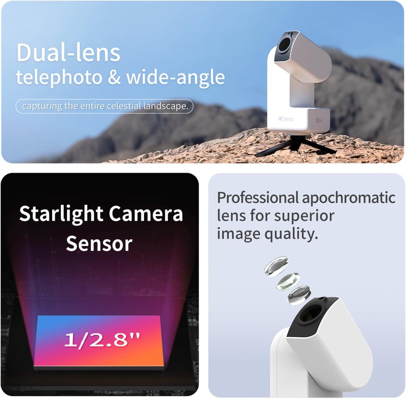 ZWO Seestar S30 Smart Digital Telescope