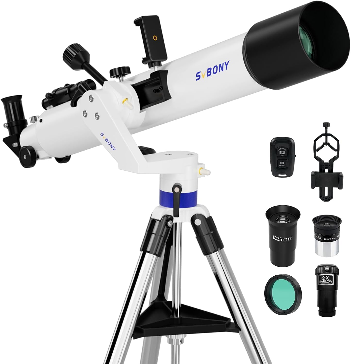 SVBONY SV520 High-Powered Refractor Telescope Kit for Beginners