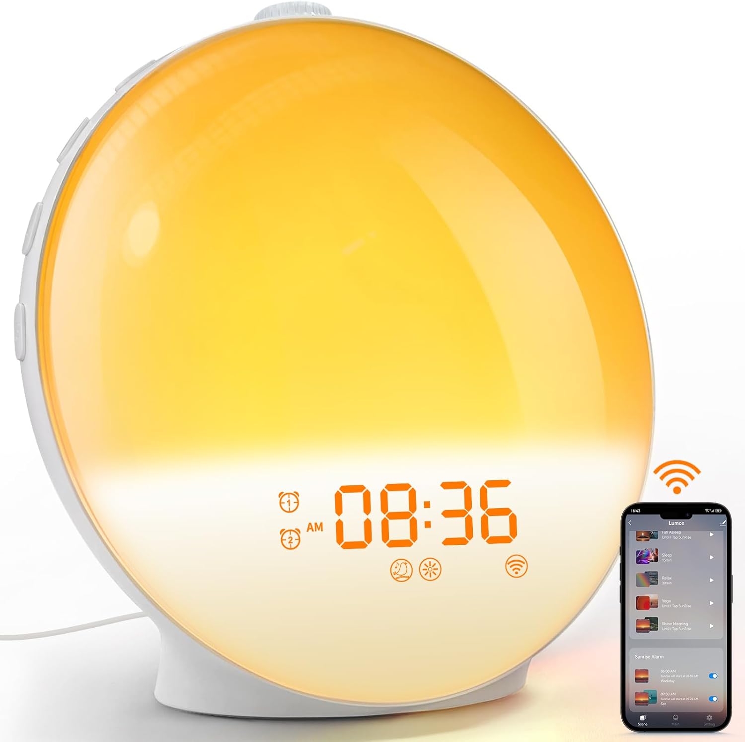 Dekala Sunrise Alarm Clock with App Control