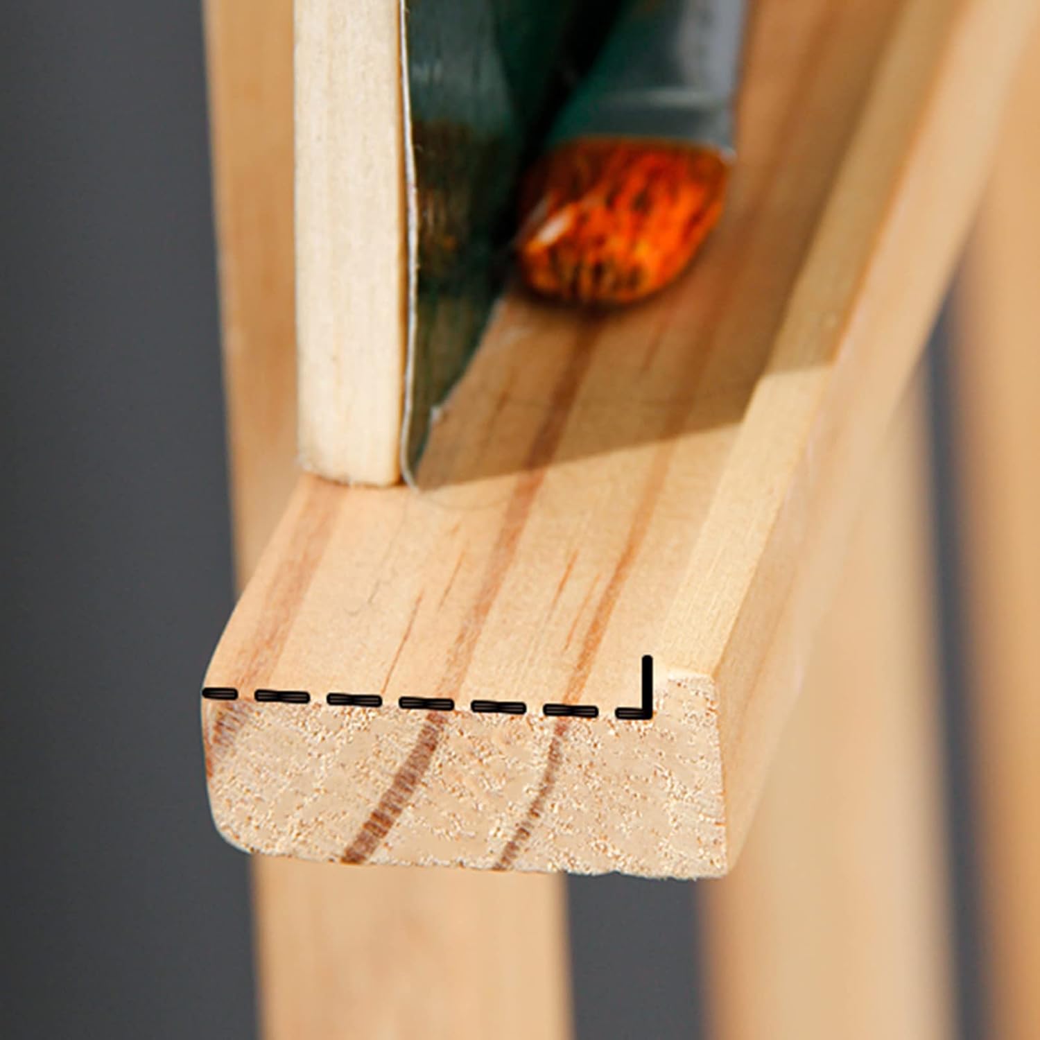 MIQXUAN 150cm Tall Adjustable Wooden Easel