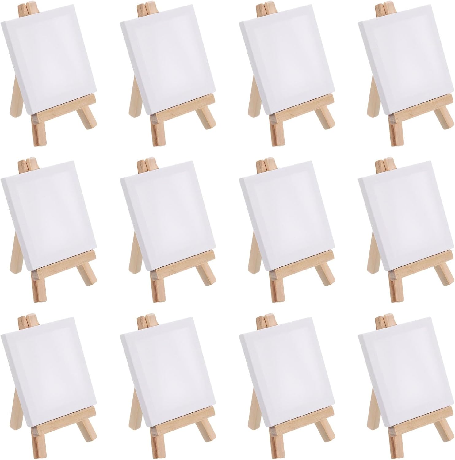 PATIKIL 3x3 Inch Canvas Easel Set Portable