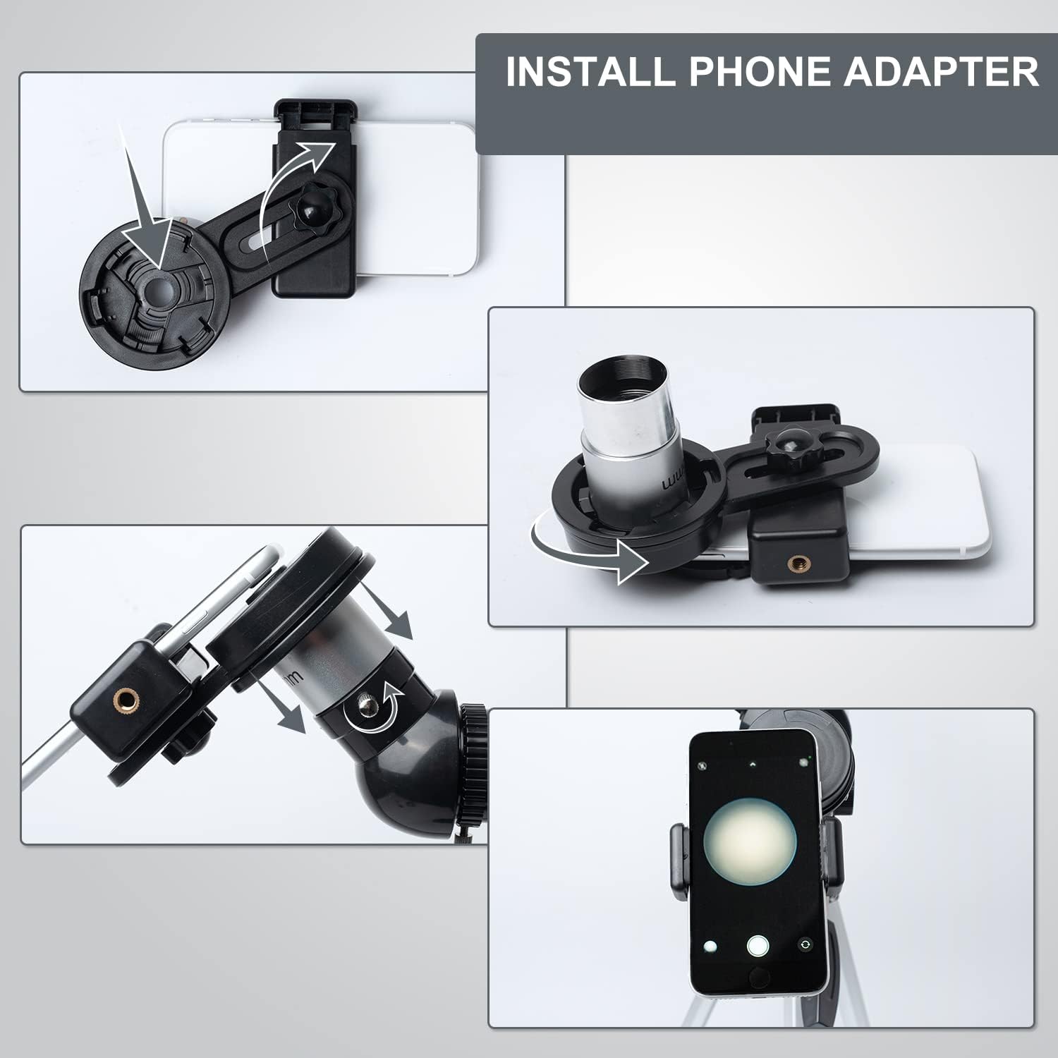 HEXEUM 70mm Aperture Refracting Telescope with AZ Mount and Wireless Remote