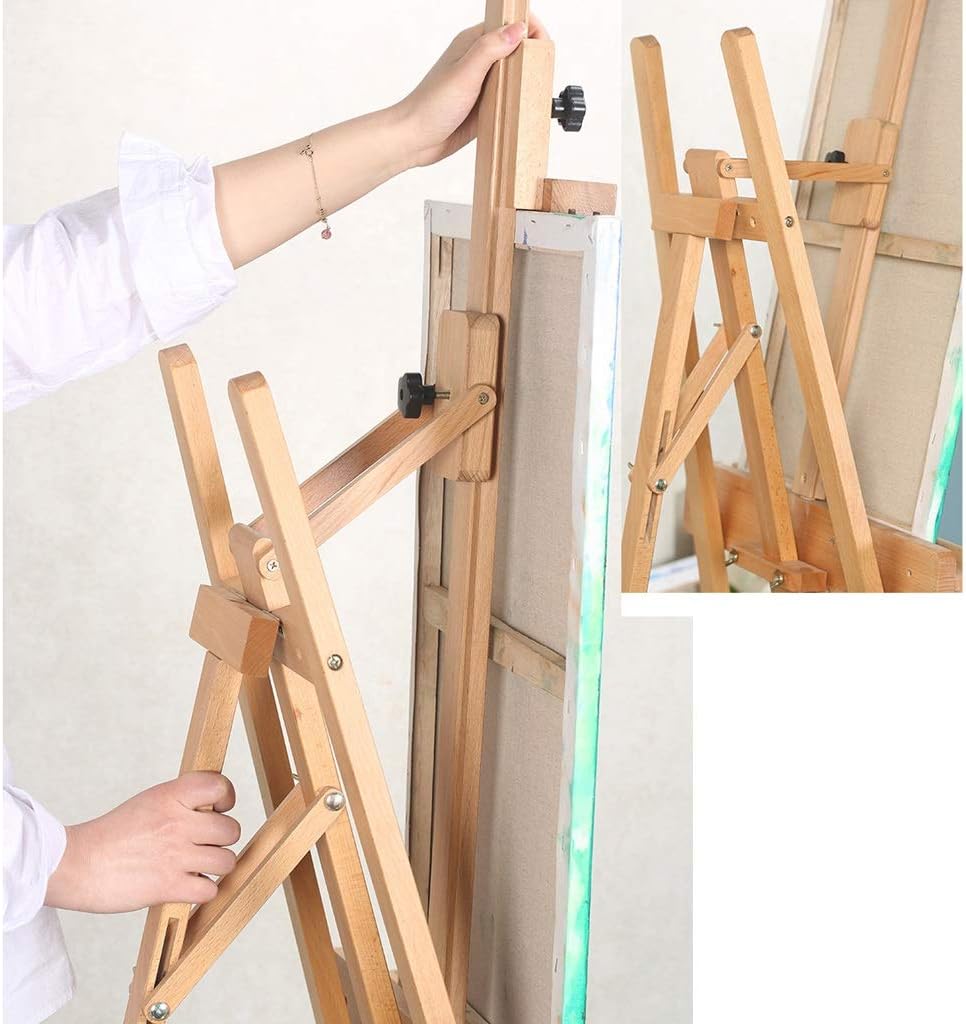 MIQXUAN Adjustable Height Art Easel for Drawing and Painting