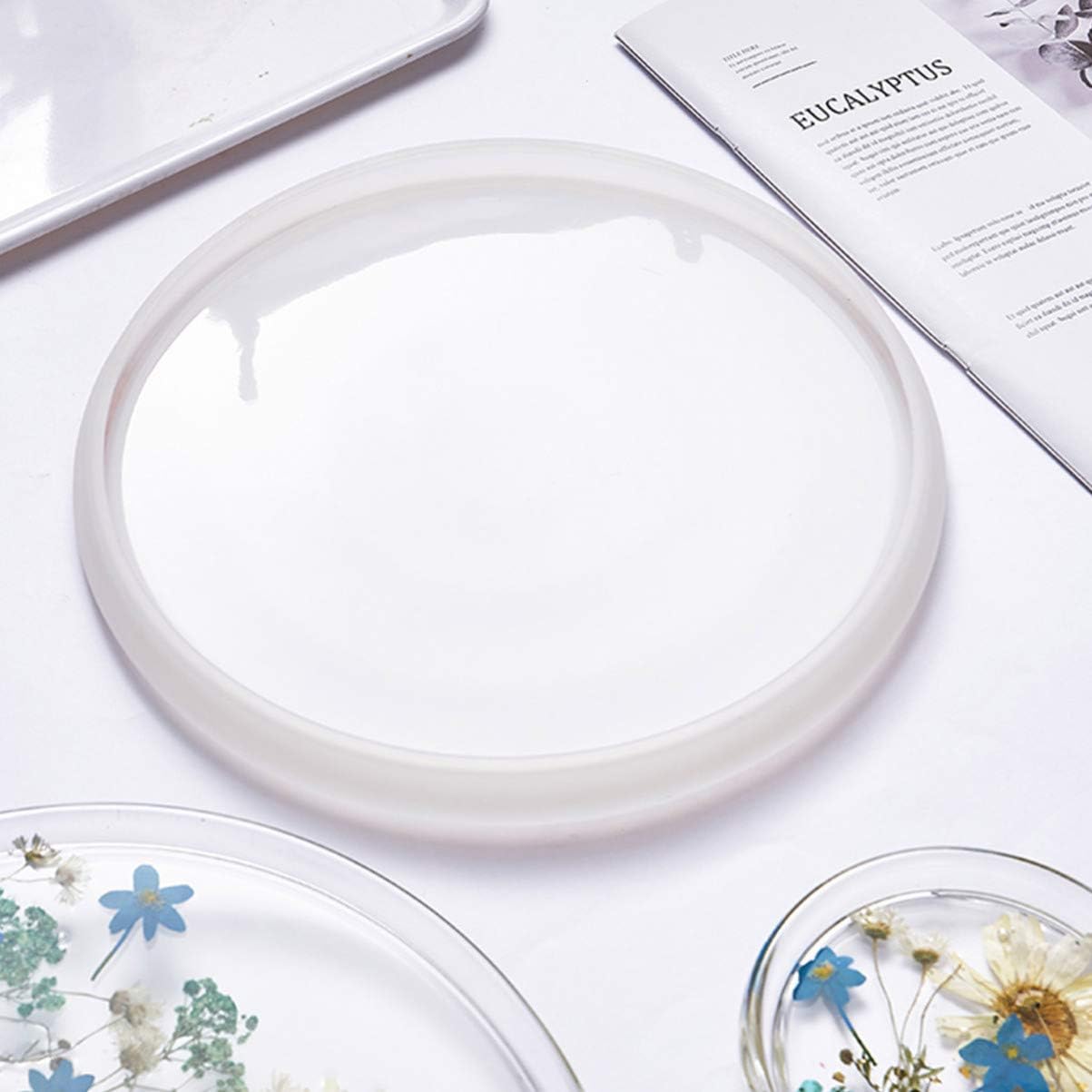 ARTIBETTER 10 Inch Round Resin Coaster Mold