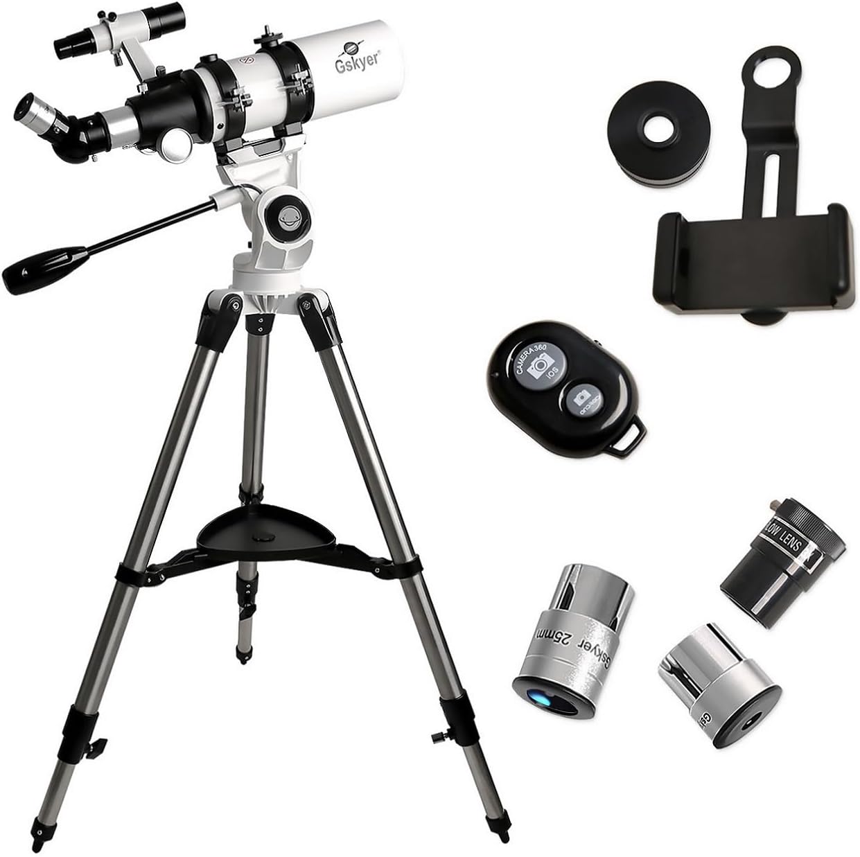 Gskyer 80mm Refractor Telescope for Adults and Kids