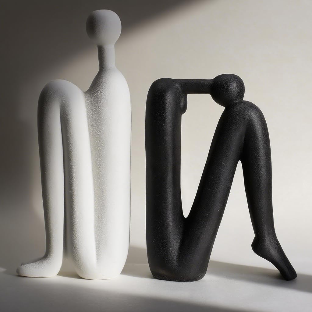 WANCHIY Modern Bookends for Shelves