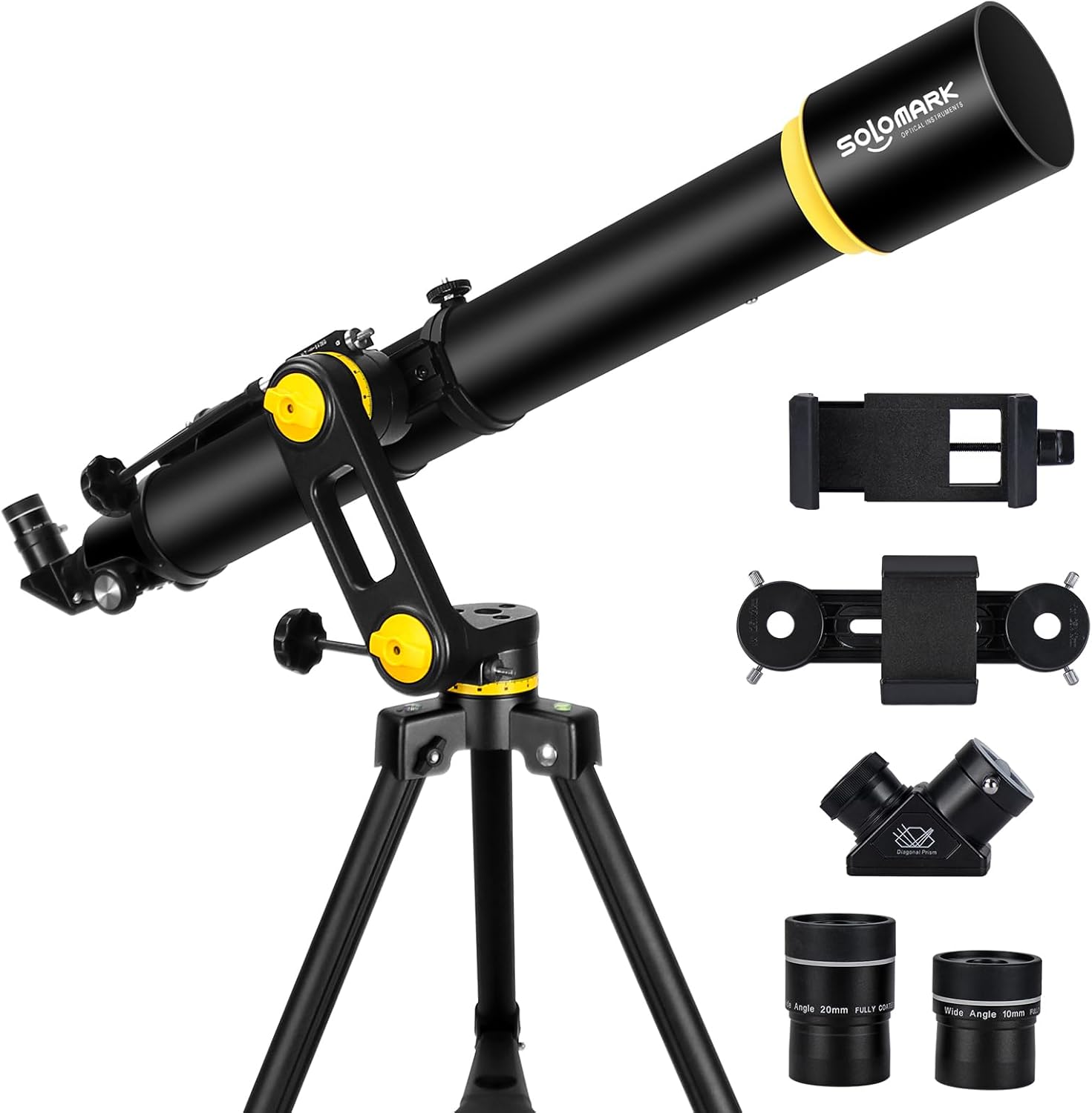 SOLOMARK 90mm Telescope with 1000mm Focal Length