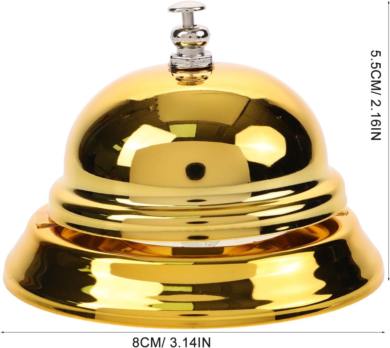 Golden Service Bell for Restaurants and Events