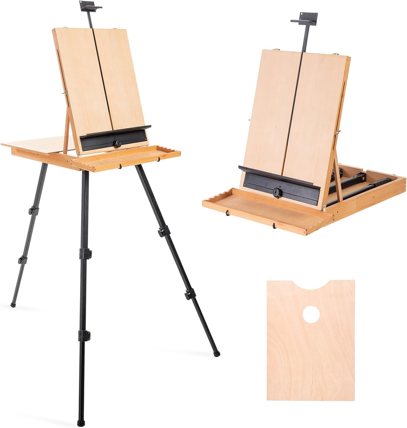 Falling in Art Large French Style Easel - Portable Sketchbox with Drawer