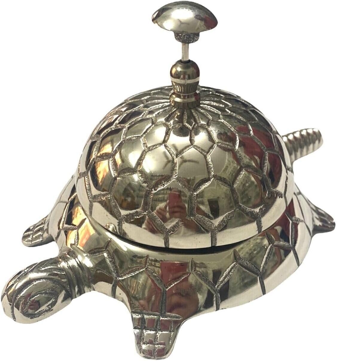 ROYALANTIQUE Nautical Tortoise Style Ornate Call Bell
