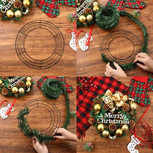 Patelai 12-Piece Metal Wreath Frame for Decor