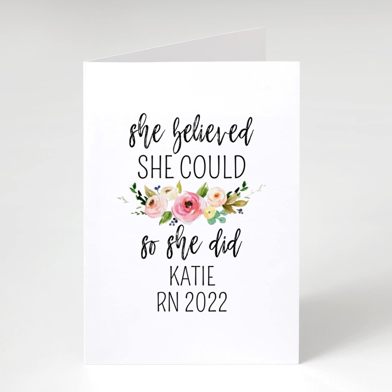 She Believed She Could So She Did Greeting Card