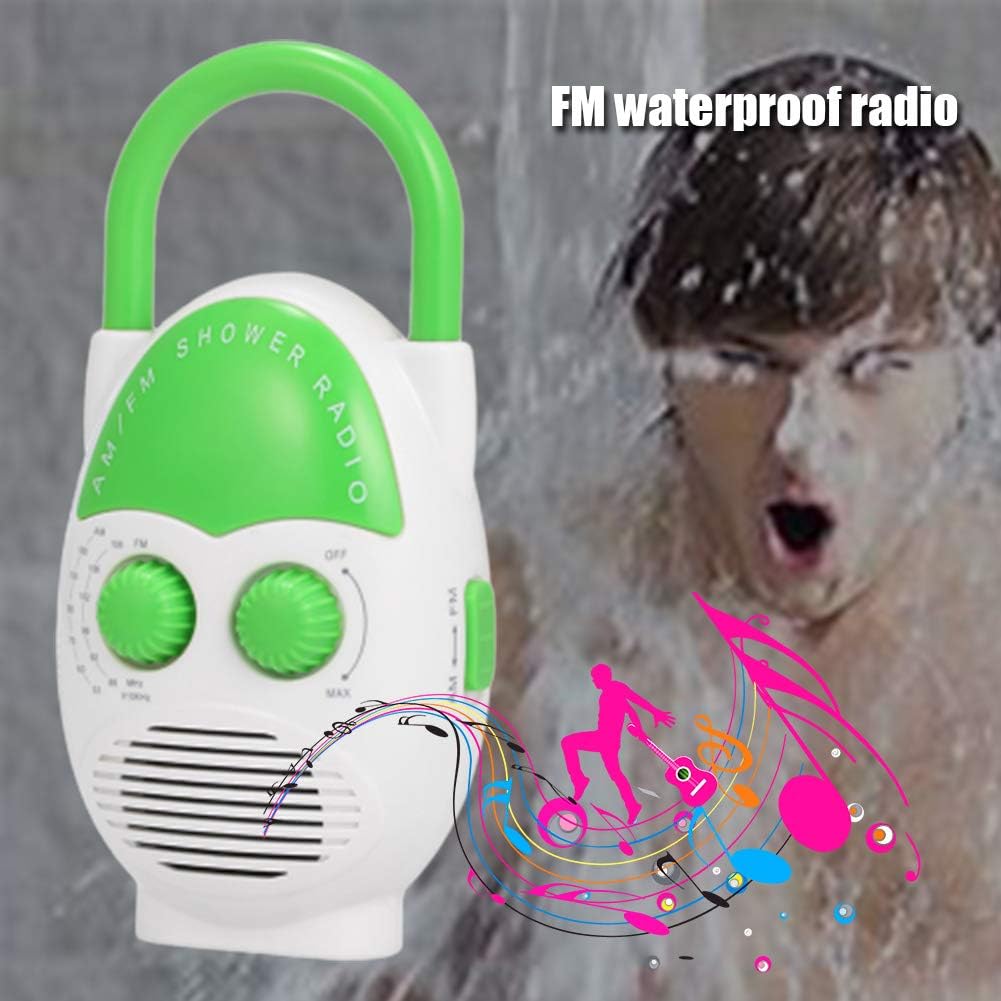 Waterproof Shower Radio with AMFM and Top Handle