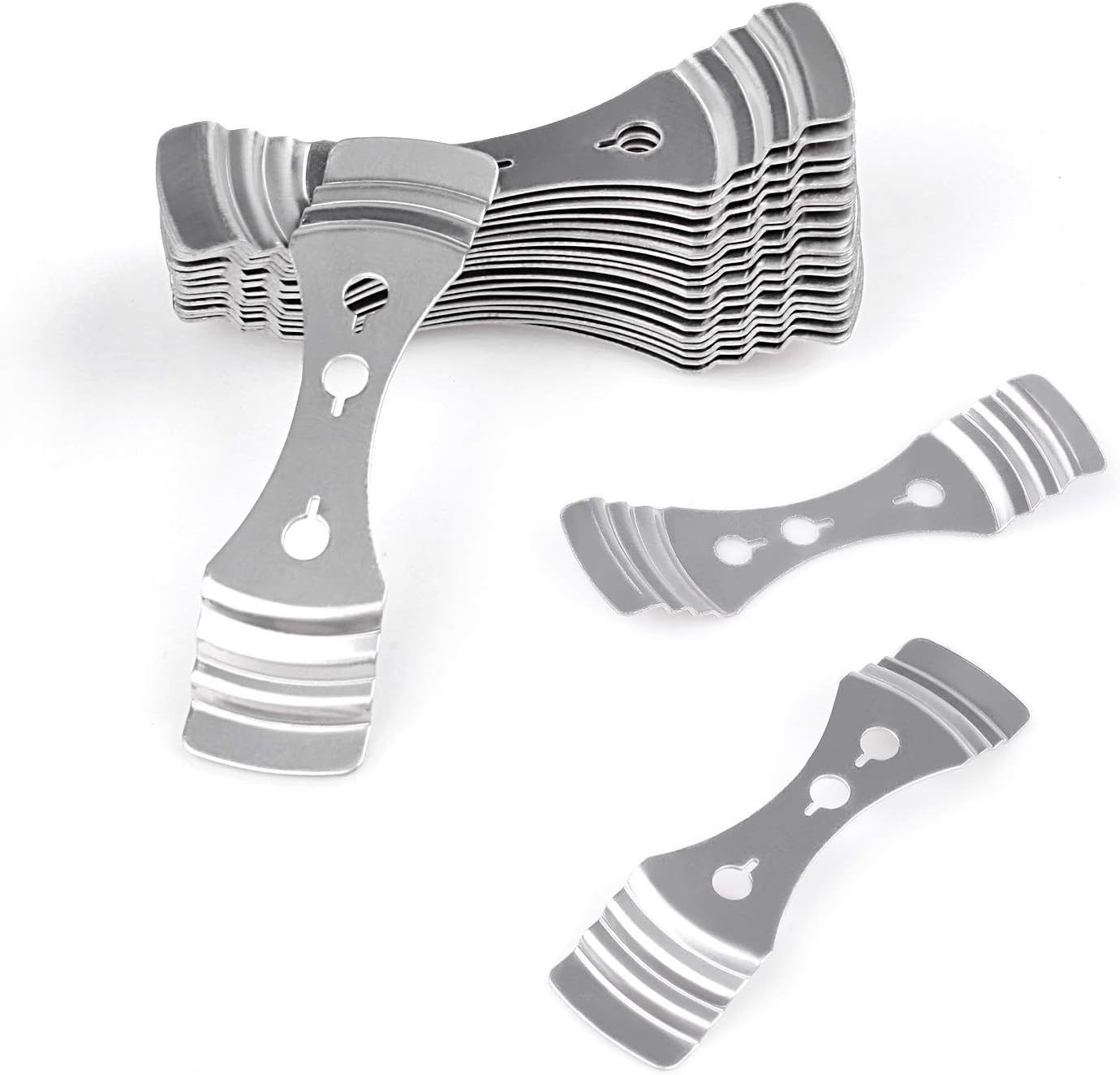 25pcs Metal Candle Wick Holder Silver Stainless Steel for Candle Making