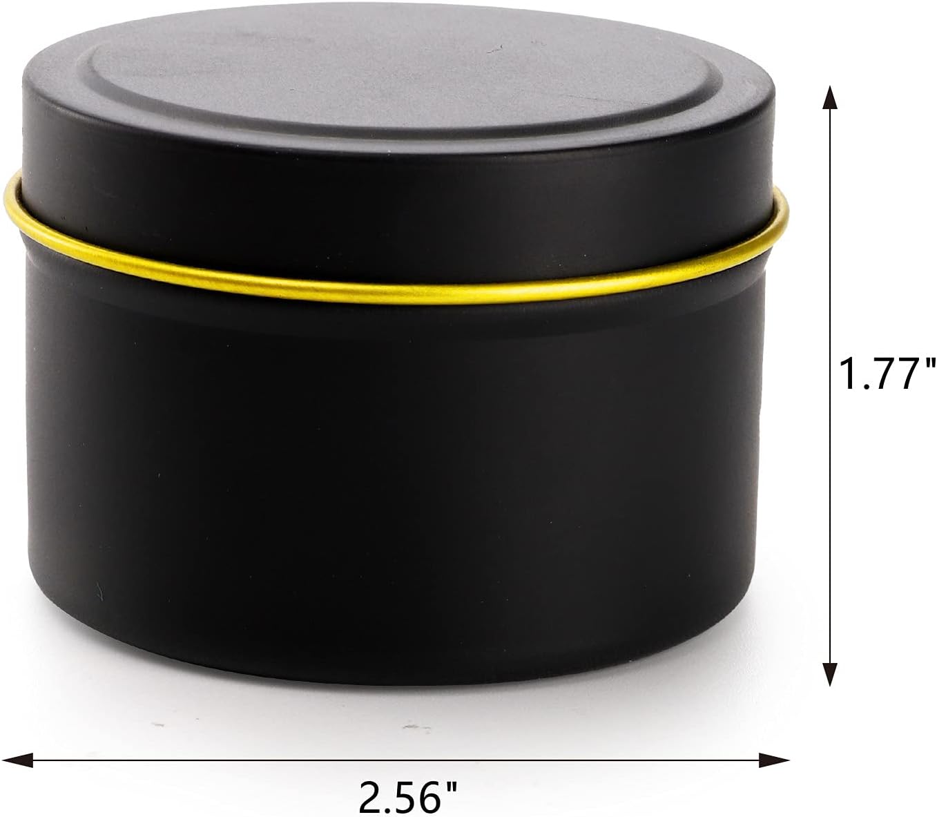 ZEAYEA 30 Pack 4oz Candle Tins with Lids Black