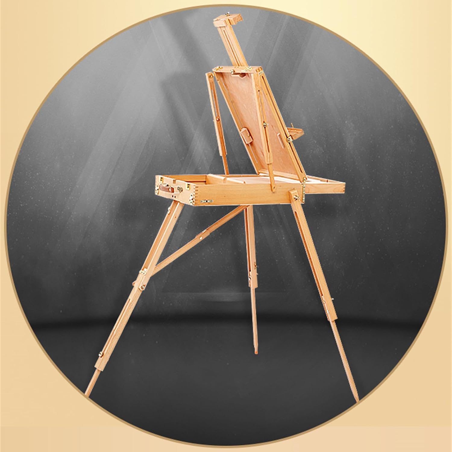 Portable Folding Easel Stand with Storage Drawer