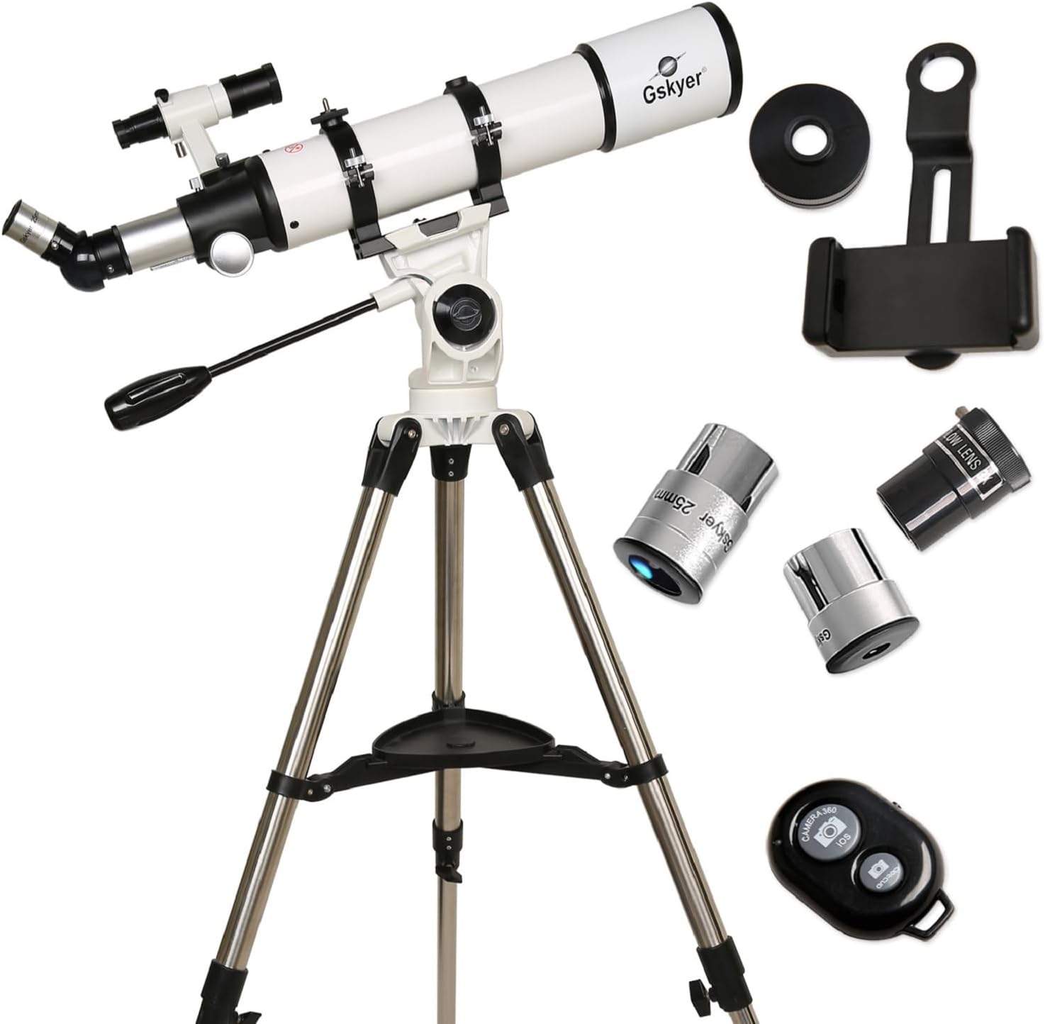 Gskyer 600x90mm AZ Refractor Telescope for Adults Astronomy