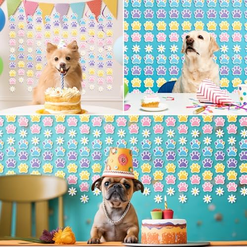 8-Pack Blue Dog Birthday Decorations for Parties