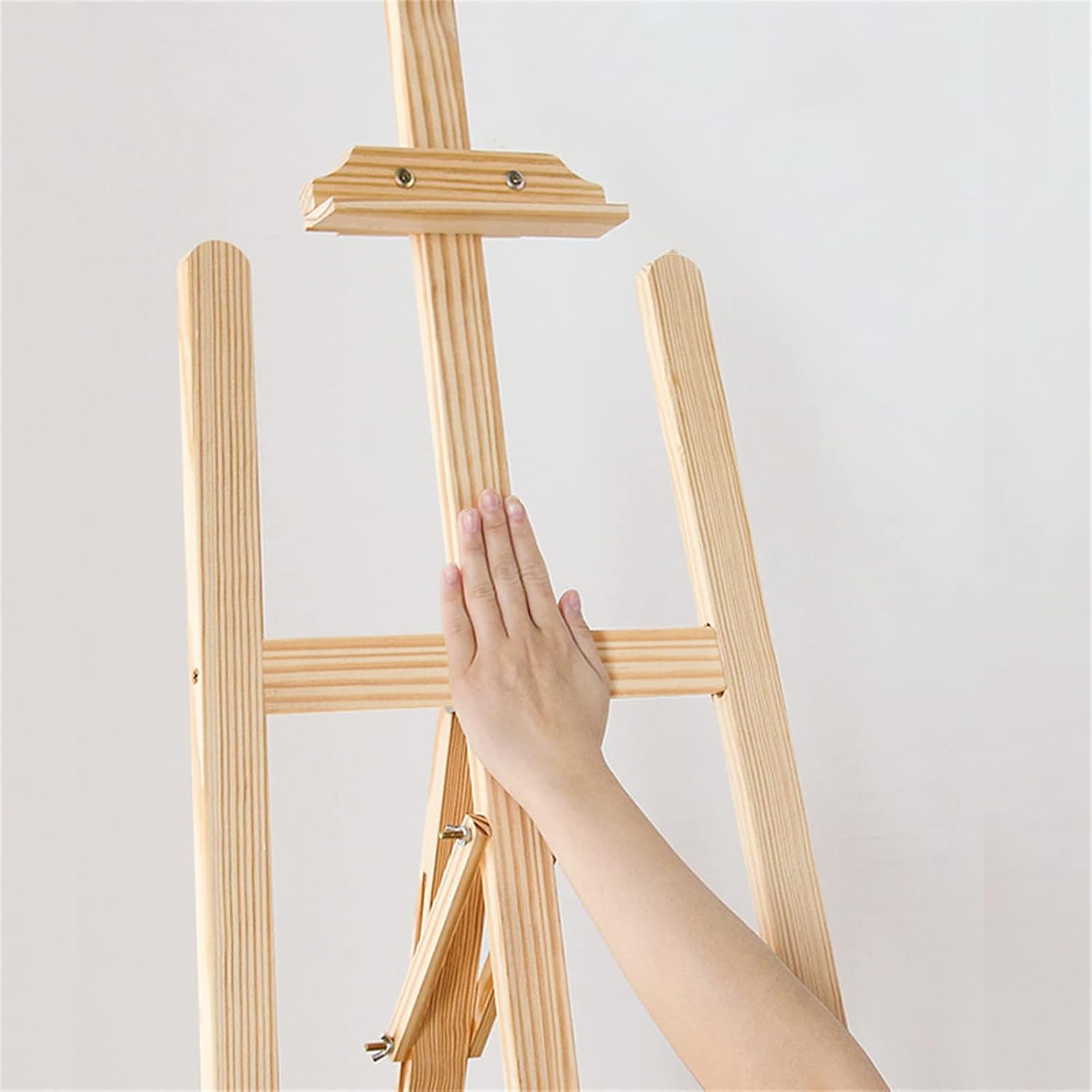 150cm Tall Folding A-Frame Wooden Easel for Art and Display