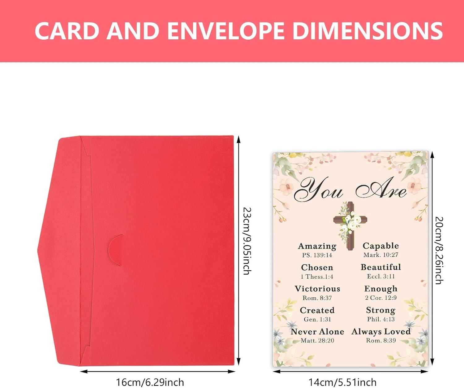 ZZP Baptism Card for Girl Confirmation Communion Gift