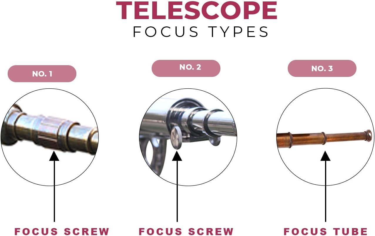 Decorative Double Barrel Marine Telescope with Black Tripod