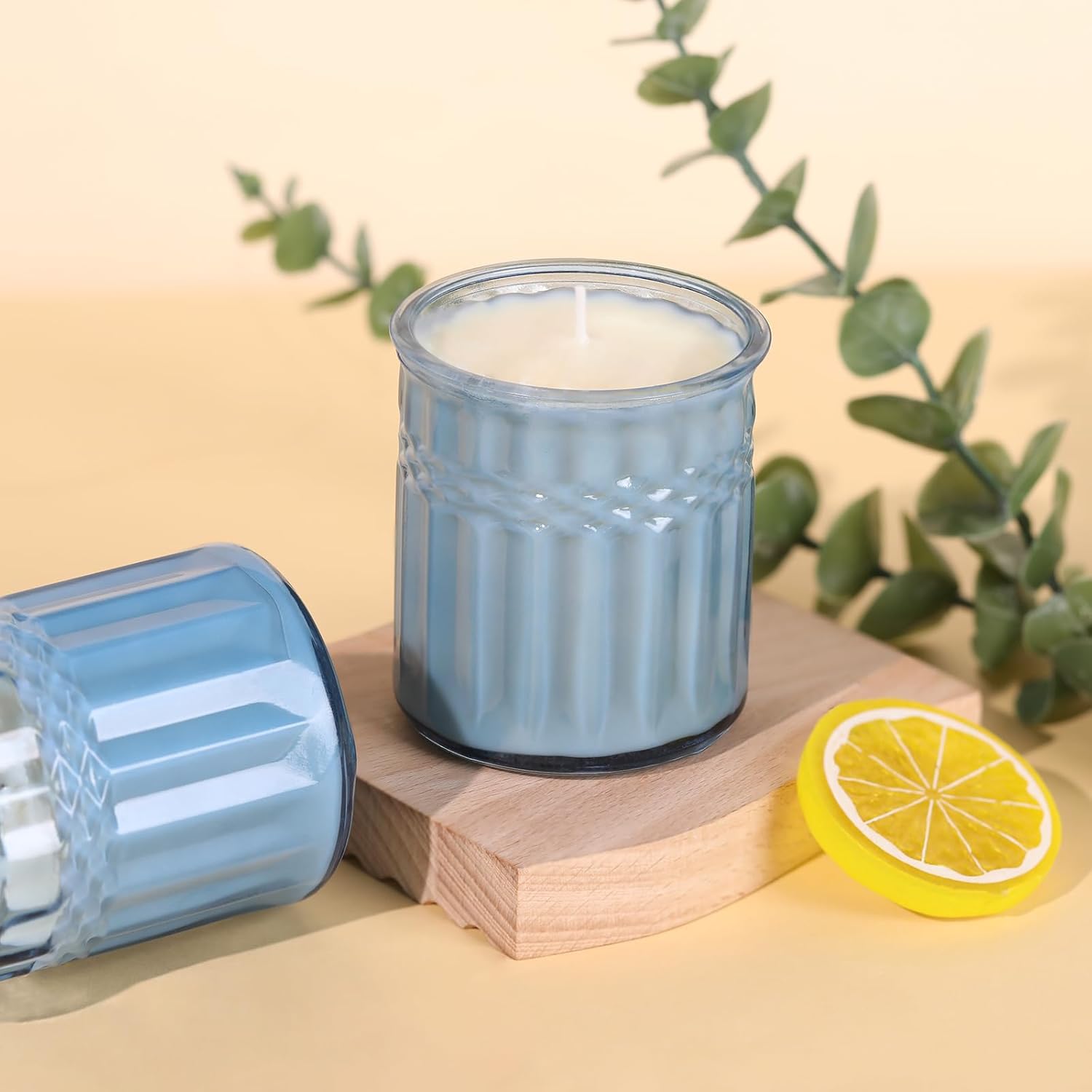 10pcs 7oz Blue Candle Jars for Making Candles