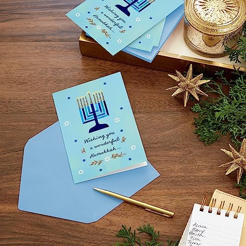 Hallmark Tree of Life Hanukkah Cards Set 16 Modern Menorah