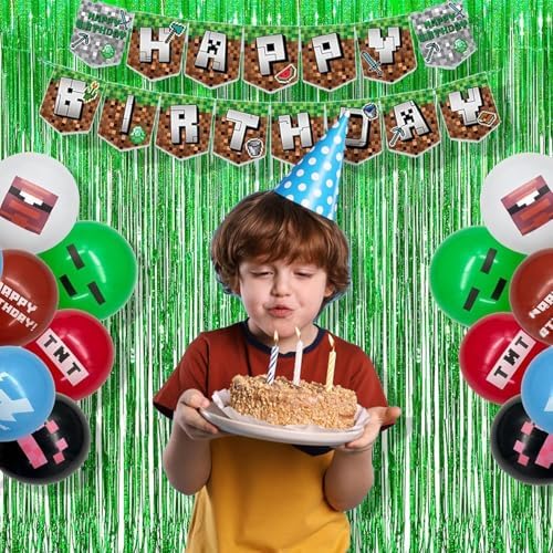 BRAVESHINE Green Metallic Tinsel Curtains - 2 Pack 32x82ft Photo Backdrop for Parties