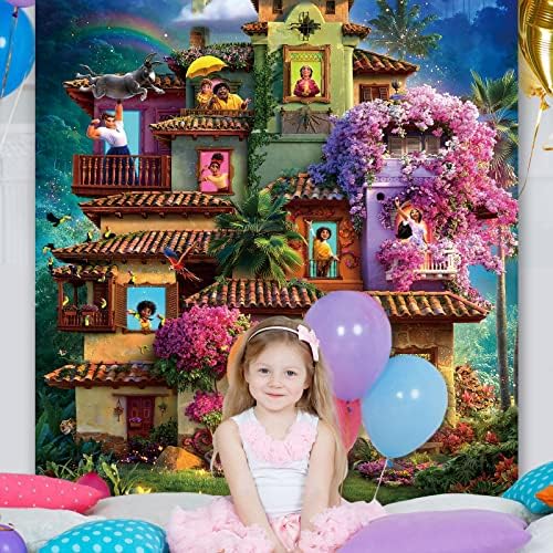 Magic House Backdrop 7x5FT for Birthday Parties