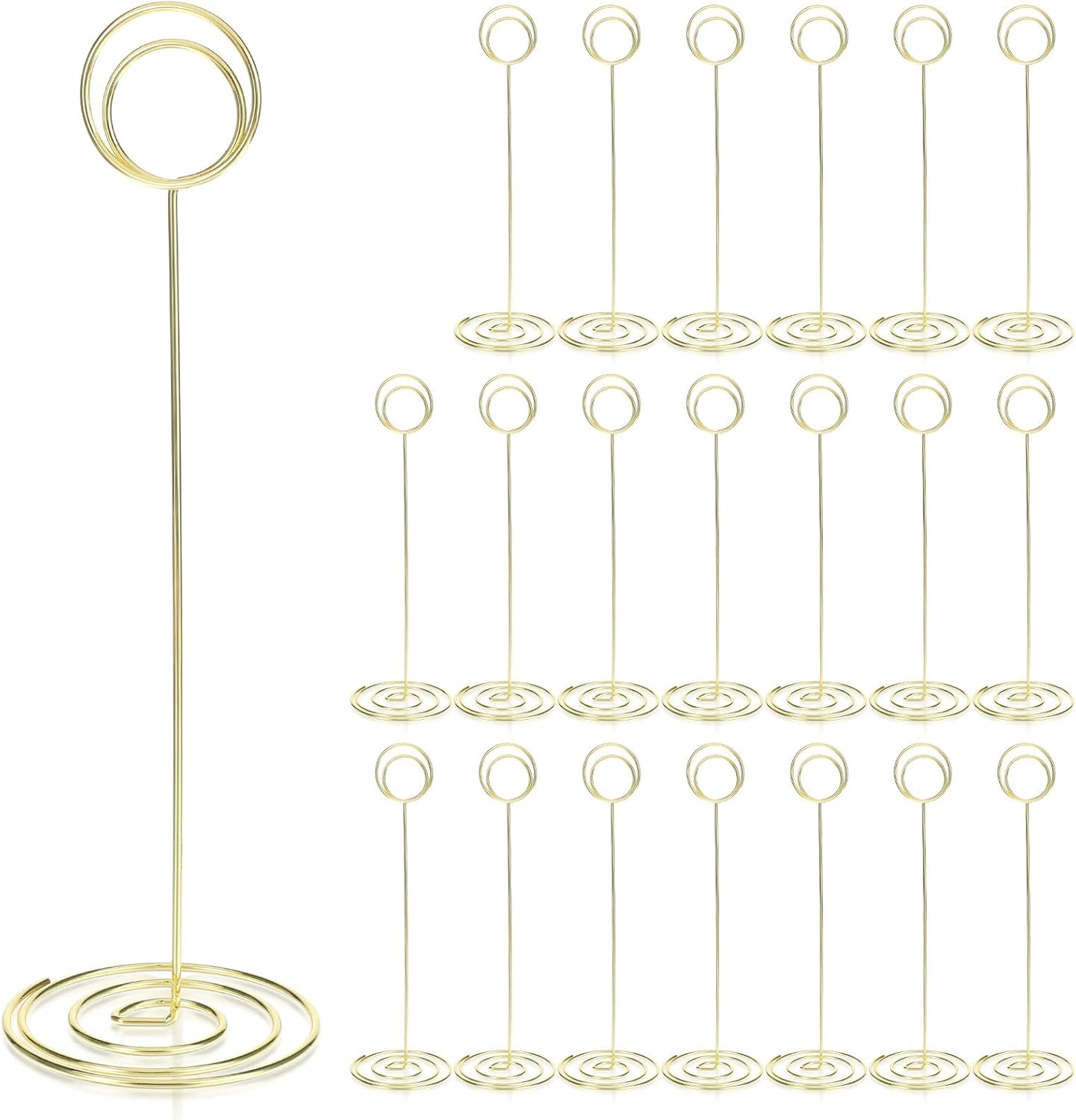 20 Pack Gold Table Number Holders 886 Inch Tall