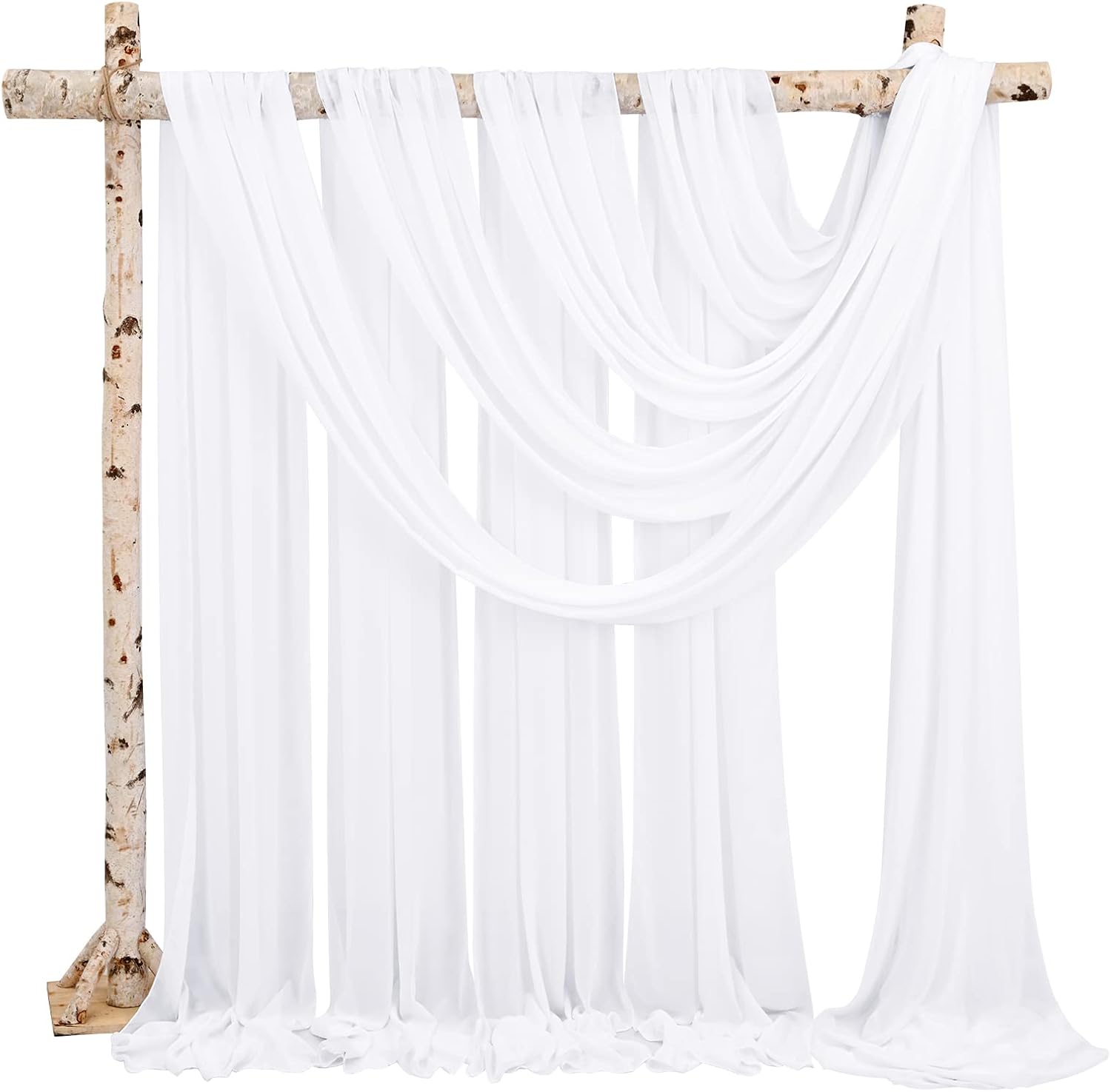 Showgeous Wedding Arch Draping Fabric 4 Panels