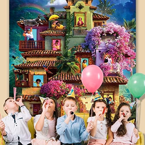 Magic House Backdrop 7x5FT for Birthday Parties